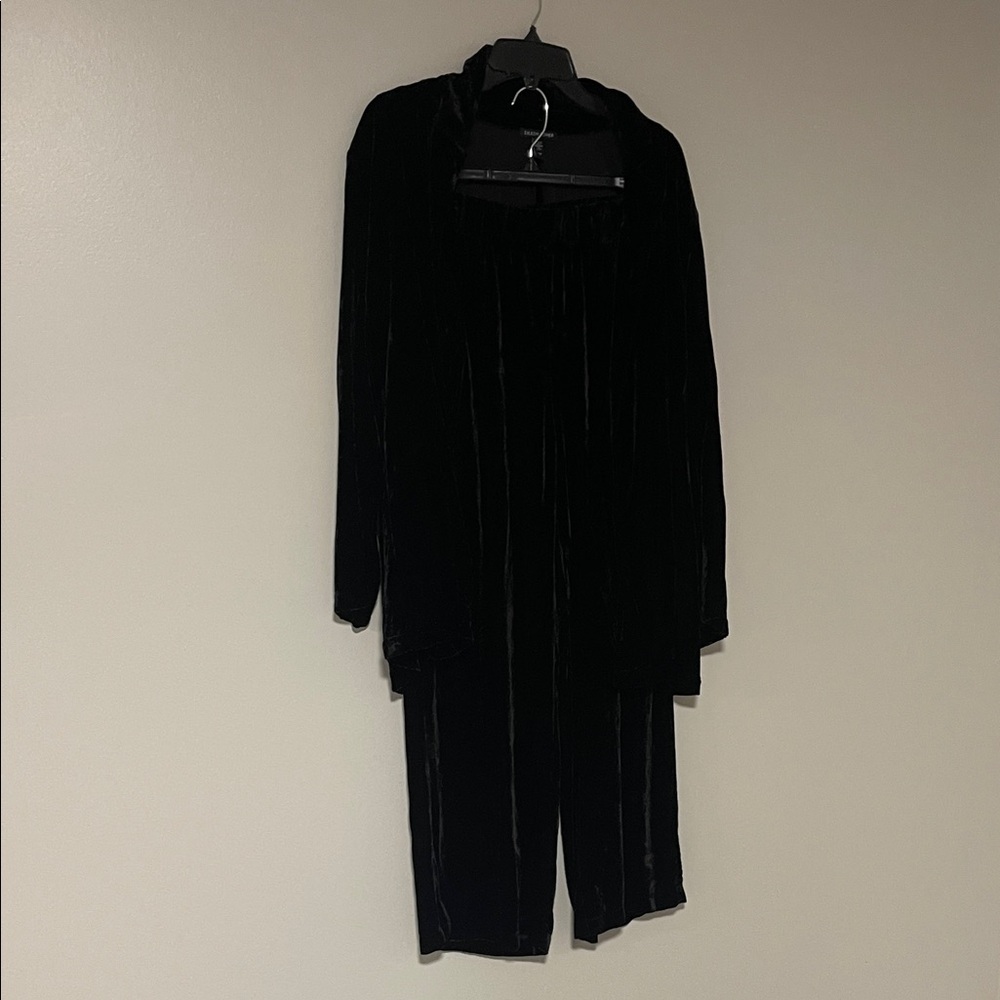 Eileen Fisher Black Velvet set size S